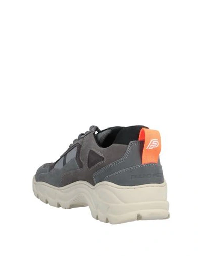 Shop Filling Pieces Man Sneakers Grey Size 8 Soft Leather, Textile Fibers