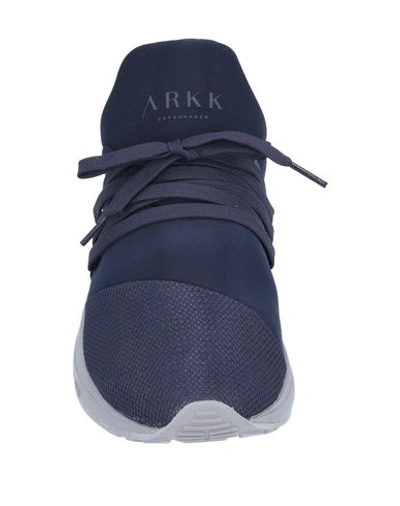 Shop Arkk Copenhagen Sneakers In Dark Blue