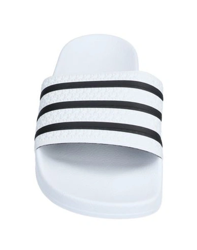 Adidas Originals Island Club Adilette 22 Ribbed Slides In White