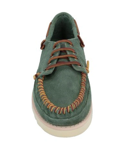 Shop Sebago Loafers In Military Green