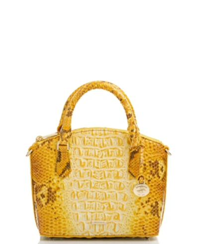 Shop Brahmin Duxie Ombre Melbourne Embossed Leather Crossbody In Canary