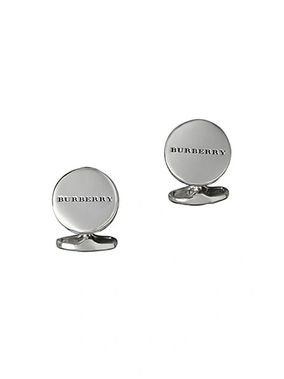 Shop Burberry Engraved Logo Cuff Links