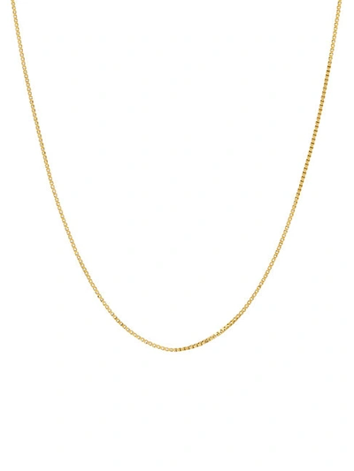 Shop Saks Fifth Avenue Women's 14k Yellow Gold Solid Box Chain Necklace