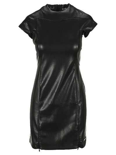 Shop Misbhv Faux Leather Dress In Black