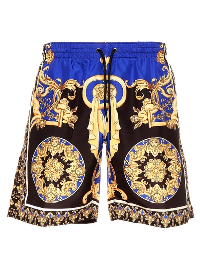 Shop Versace Swimshorts In Multicolor