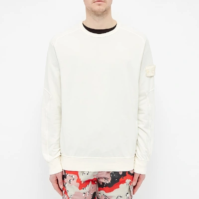 Stone Island Ghost Piece Crew Sweat In White | ModeSens