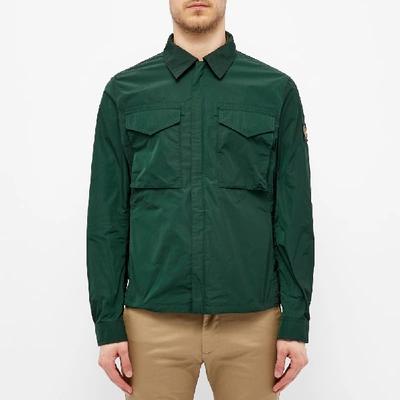 Shop Belstaff Command Zip Shirt In Green