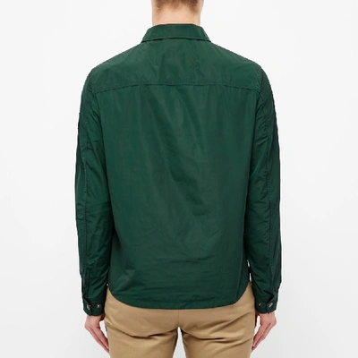 Shop Belstaff Command Zip Shirt In Green