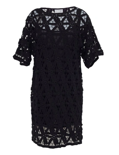 Shop Eleven Six Olivia Crochet Dress In Black