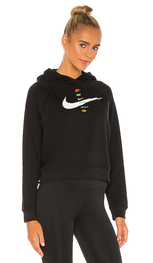 Nike Nsw Swoosh Fleece Hoodie In Black Multi | ModeSens