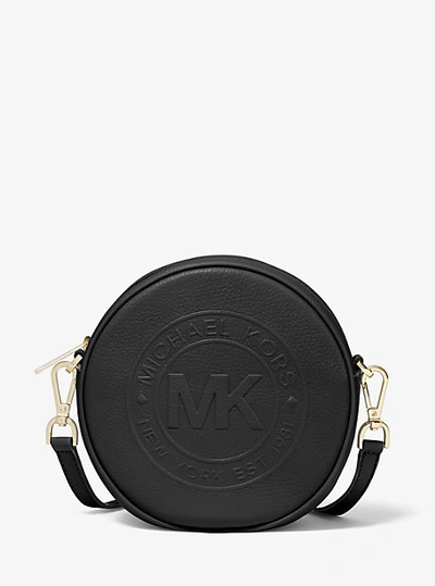 Fulton small logo debossed leather canteen crossbody bag new arrivals