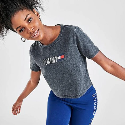 Shop Tommy Hilfiger Women's Pigment T-shirt In Grey
