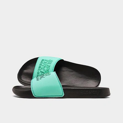 Shop Superdry Men's Sorento Pool Slide Sandals In Black