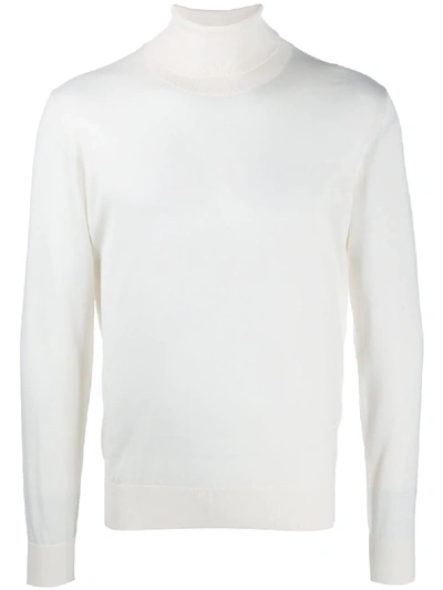 Shop Dolce & Gabbana Roll-neck Cashmere Jumper In White