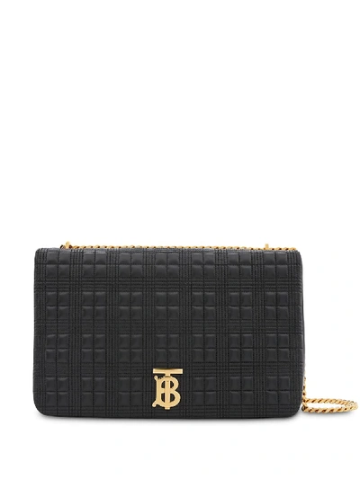 Shop Burberry Extra Large Quilted Lambskin Lola Bag In Black