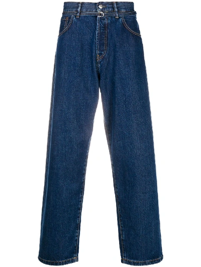 Shop Acne Studios 1991 Toj Trash Loose-fit Jeans In Blue