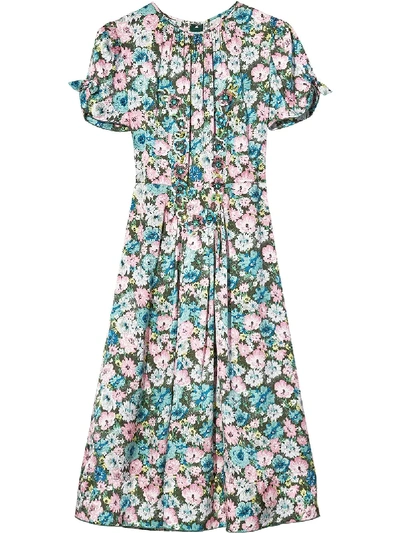 Shop Marc Jacobs The 40's Midi Dress In Blue
