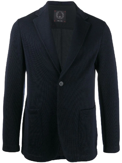 Shop Tonello Single-breasted Patch Pocket Blazer In Blue