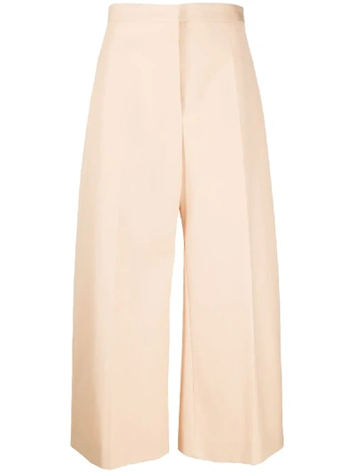 Jil Sander Wide-leg Tailored Trousers In Neutrals