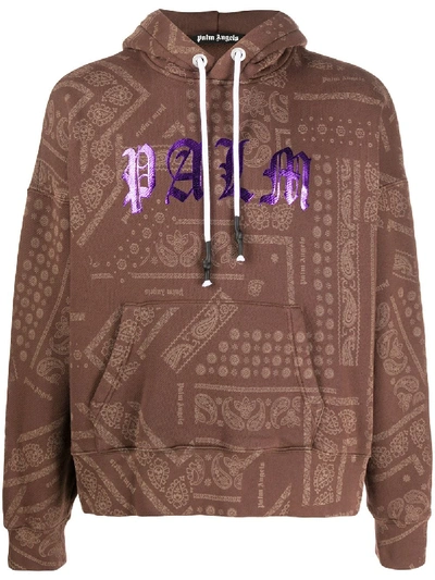 PALM ANGELS PAISLEY PRINT HOODIE 