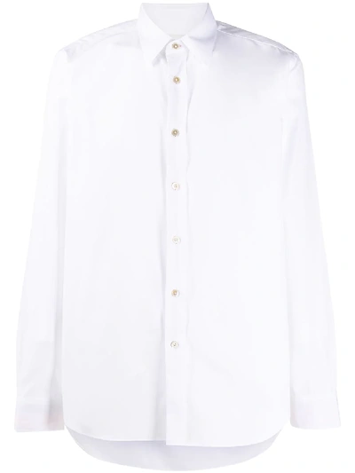 Shop Paul Smith Artist Stripe Tailored Shirt In White