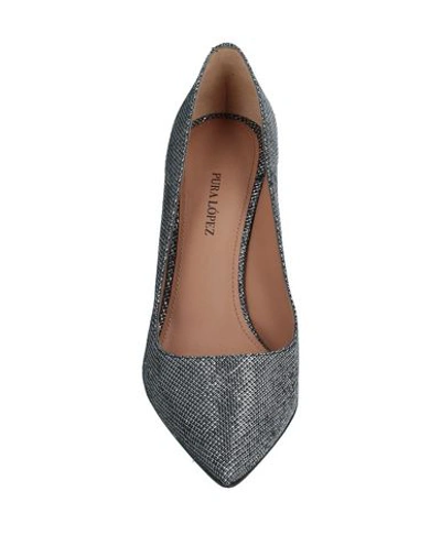 Shop Pura López Pump In Silver