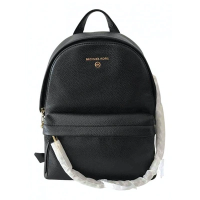 Pre-owned Michael Kors Black Leather Backpack