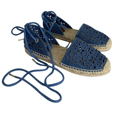Pre-owned Michael Kors Cloth Espadrilles In Blue