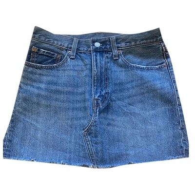 Pre-owned Levi's Mid-length Skirt In Blue