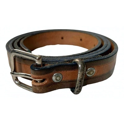 Pre-owned Marc Jacobs Leather Belt In Camel