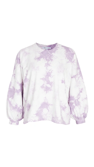 Shop Rebecca Minkoff Rosie Sweatshirt In Purple Tie Dye