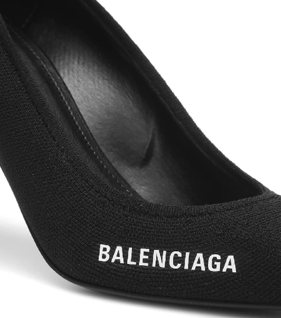 Shop Balenciaga Knife Knit Pumps In Black