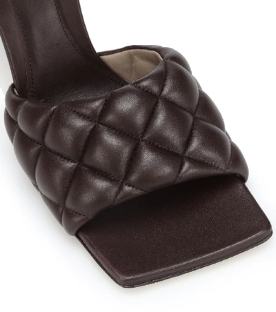 Shop Bottega Veneta Padded Leather Sandals In Brown