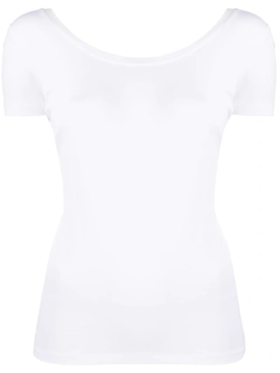 Shop Jacquemus Sprezza Knotted T-shirt In White