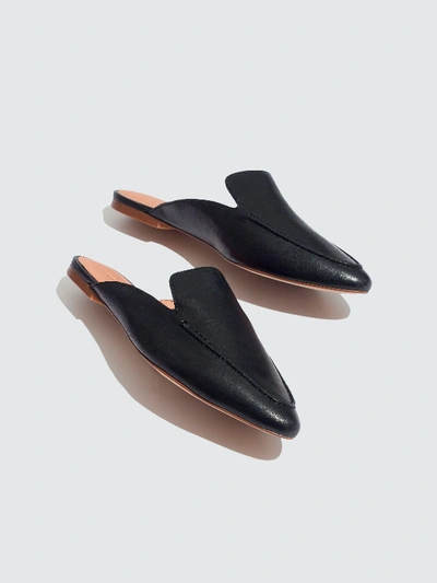 Shop Madewell Frances Skimmer Leather Mules In Black