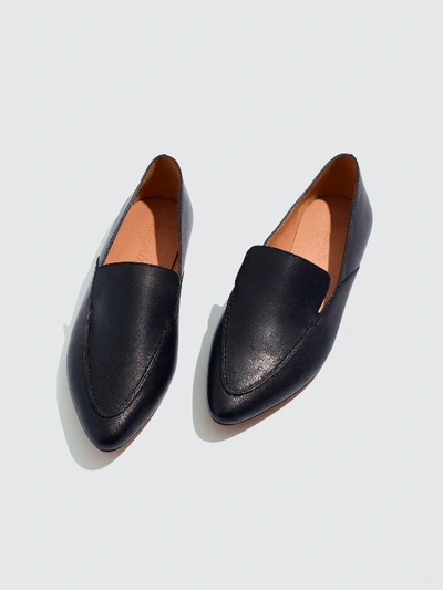 Shop Madewell Frances Skimmer Leather Loafer In Black