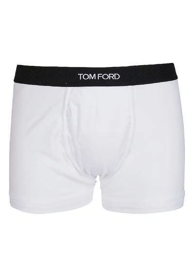 Shop Tom Ford White Stretch Cotton Boxers