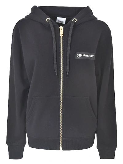 Shop Burberry Aubree Hoodie In Black