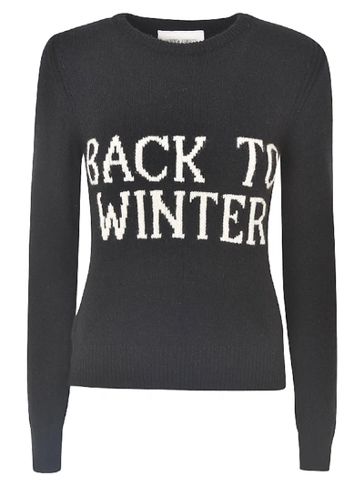 Shop Alberta Ferretti Back To Winter Slim Sweater In Black