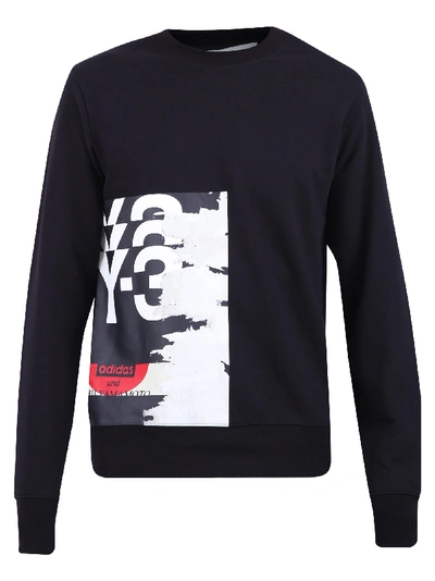 Shop Y-3 Branded Sweatshirt In Black