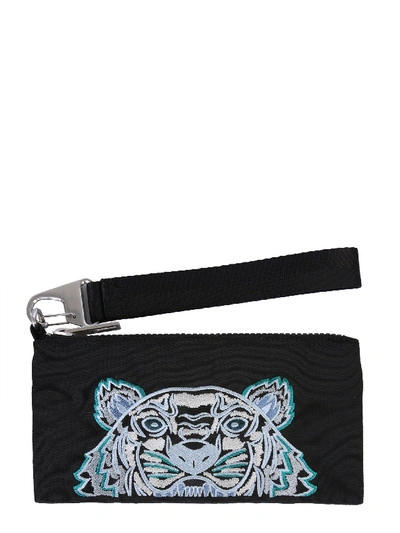Shop Kenzo "tiger" Wallet In Black