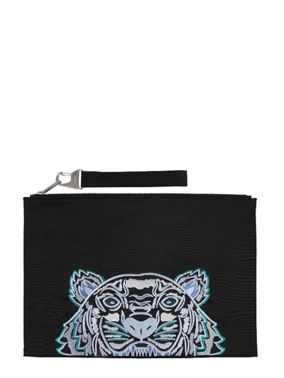 Shop Kenzo Document Holder With Logo In Black
