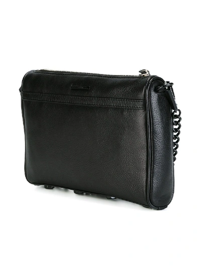 Shop Rebecca Minkoff Mac Leather Mini Bag In Black