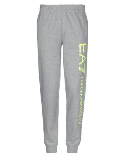 Shop Ea7 Casual Pants In Light Grey