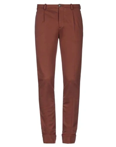 Shop Obvious Basic Casual Pants In Brown