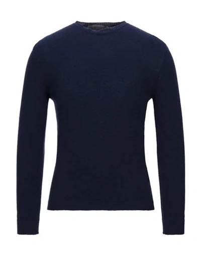 Shop Obvious Basic Sweaters In Dark Blue