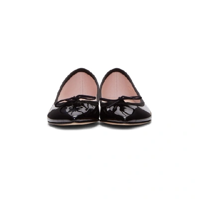 Shop Repetto Black Patent Brigitte Ballerina Flats In 410 Black