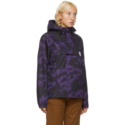 Shop Carhartt Work In Progress Purple Nimbus Pullover Jacket In Camo Blur