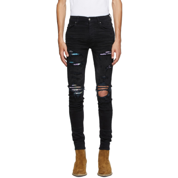 amiri hawaiian patch jeans