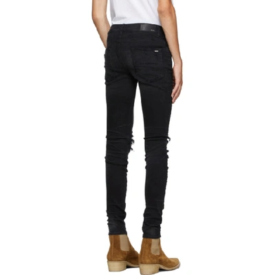 Shop Amiri Black Hawaiian Patch Jeans In Abl